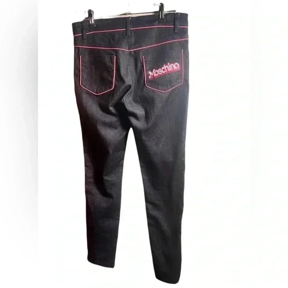 Authentic Moschino  x Barbie sexy straight leg designer day blue denim jean 6 - Picture 2 of 4